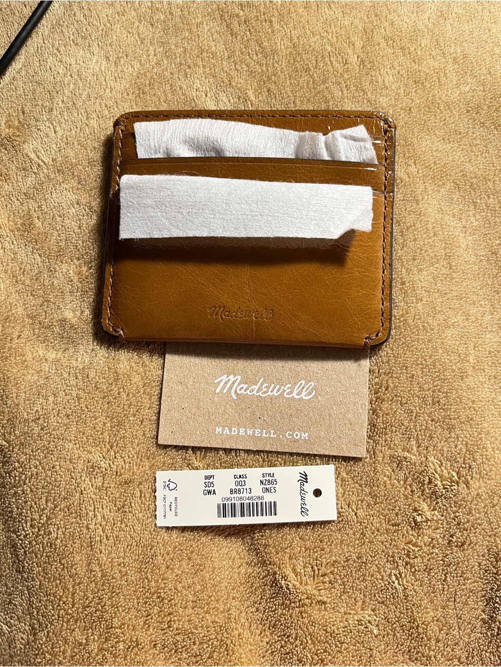 Madewell Genuine Leather Brown Cardholder